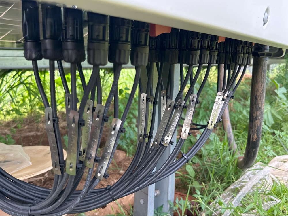 DC Cable Terminations at Inverter